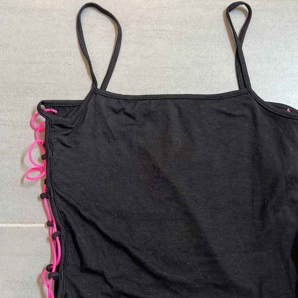 NEVER WORN. Emma and Sam size Large bodysuit. Stretchy neon pink cords each side - Picture 3 of 3